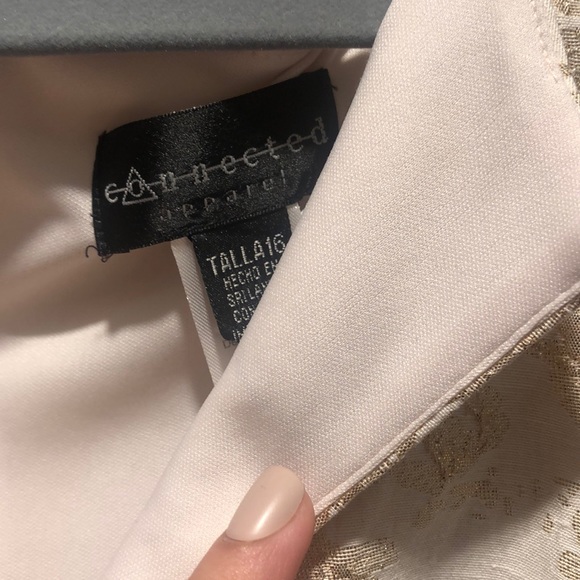 Beige and gold dress - Picture 9 of 11